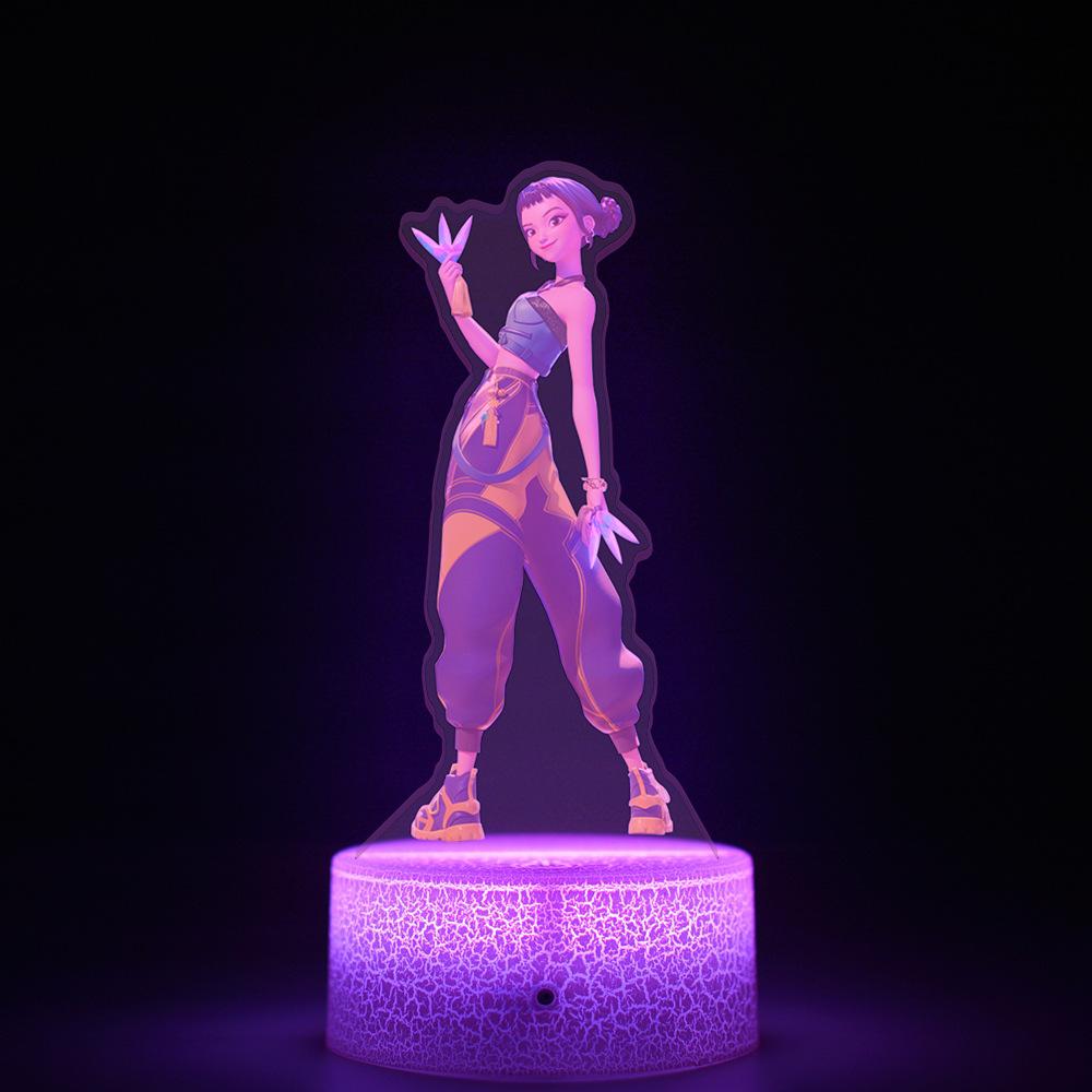 K-POP Dämonenjäger Filmperipherie 16-farbig ferngesteuertes Nachtlicht Partygeschenk mit Innendruck Party-Souvenirs