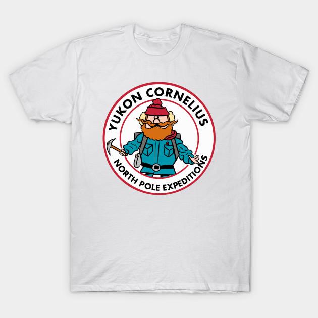 

Men Black Print T-shirt Yukon-Cornelius No-Cut Transfer Paper Print Cotton Tshirt L білий