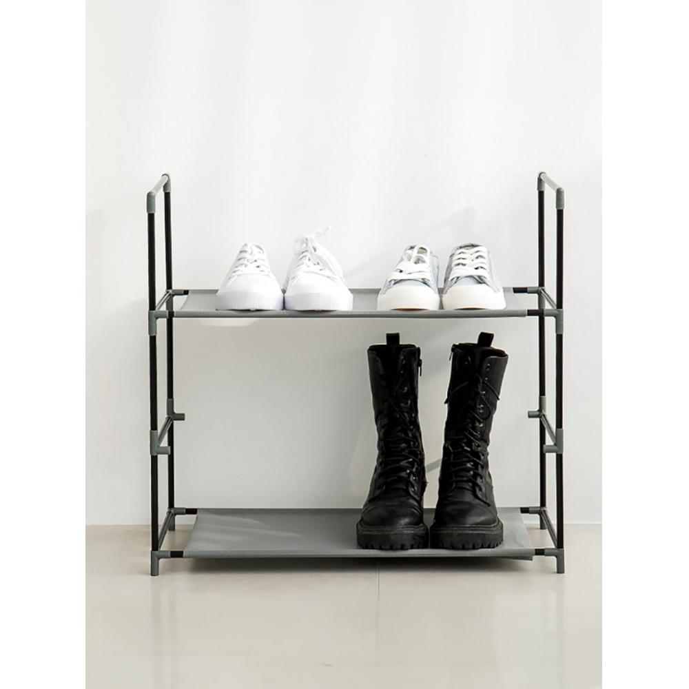 

Daiso 3 Tier Multi Use Shoe Organizer Grey