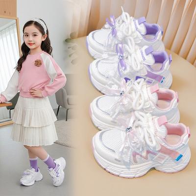 Children's Sneakers2026Spring Children's Mesh Breathable Dad Shoes, Running Shoes for Toddlers and Young Children, Baby Shoes