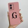 For Oppo A57 4G 2022 Case Oppo A57s A77s Cute Initial Letters Simple Cover Soft TPU Phone Case For Oppo A77 4G Back Cover Capa