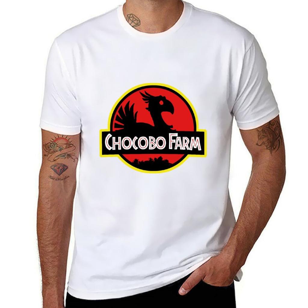 Chocobo Farm Tshirt Funny T Shirts Cotton Unisex T Shirt Heavy Cotton Anime T Shirts Oversize Tshirt