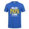 Best Dad In the World T-Shirt Short Sleeve Unisexs French Father Dad T-shirt Papa T-shirt Oz405