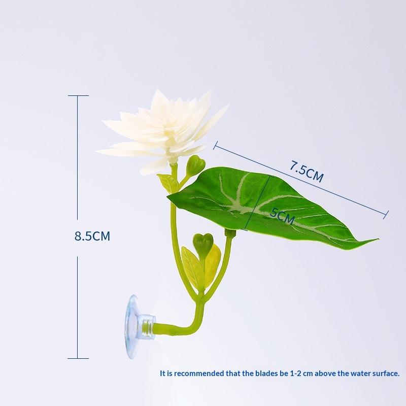 1pcs Green Leaf Hammock For Betta Fish Stress-Reducing Aquarium-Safe Decor With Suction Cup For Fish Tank Fake Plants Decoration