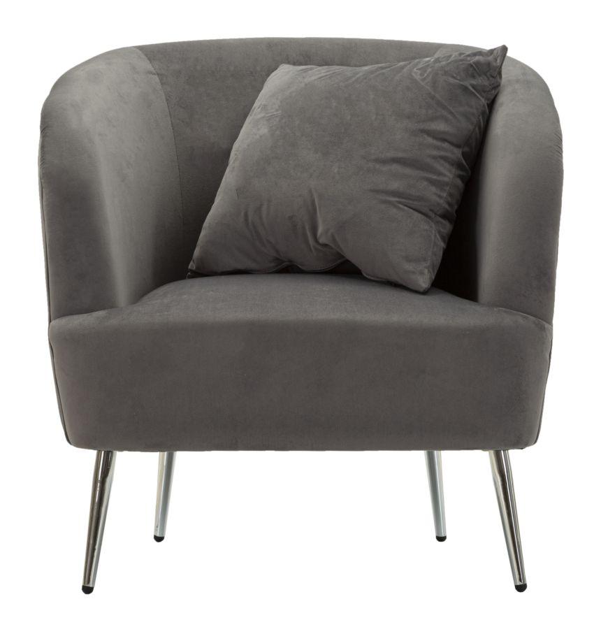 Armchair Silvery With Cushion Cm 73X66X78