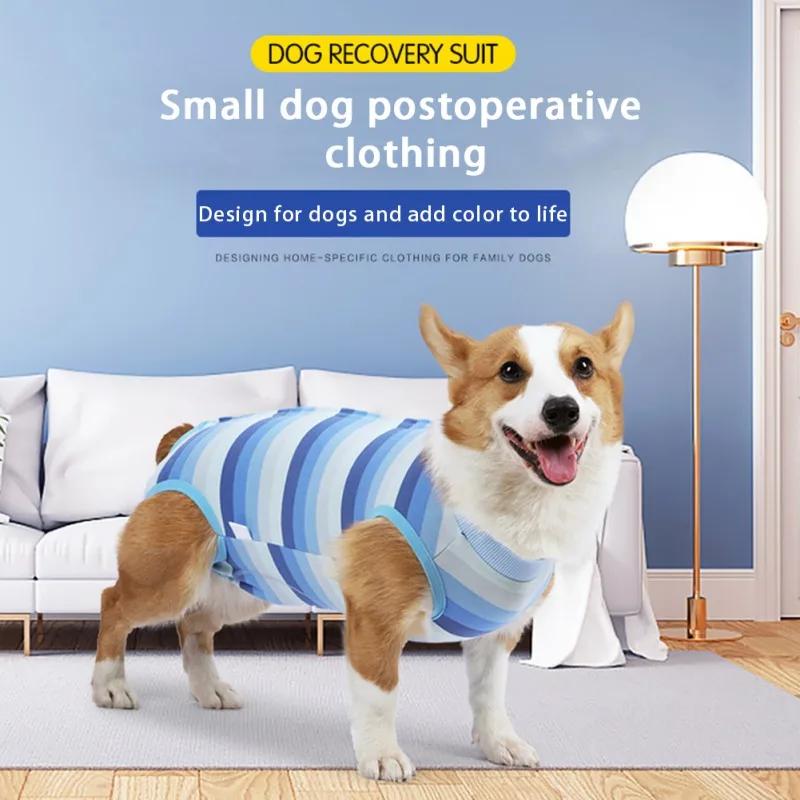 Dog Recovery Suit Post-Operative Vest Four-Legged Jumpsuit Dog Clothes Anti Licking Wounds After Surgery Puppy Summer Clothes