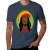 Marley Rastaunisex Art Dreadlock Rastafari Tshirt Basic Casual Short Sleeve Cotton Shirt