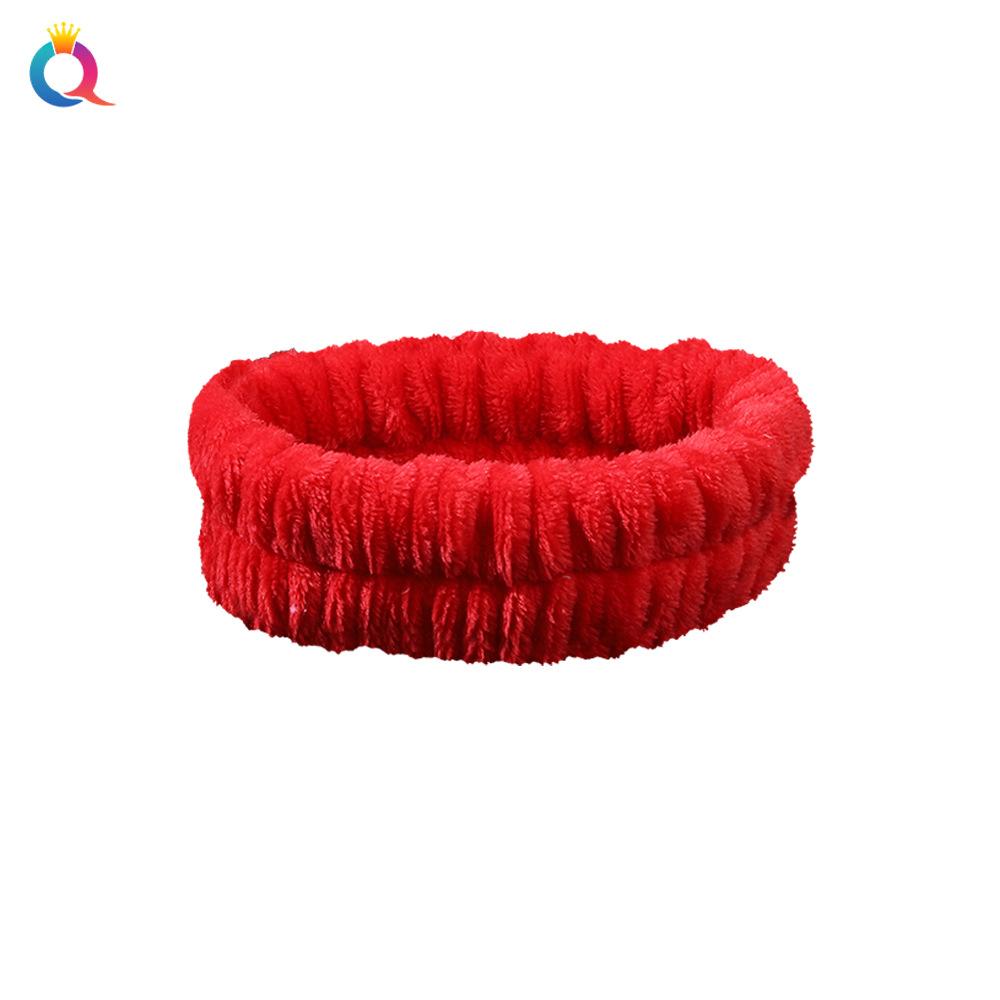 

Женские повязки на голову для умывания, макияжа, фиксации волос, мягкая коралловая флисовая повязка, эластичные резинки для волос, аксессуары для волос для девочек