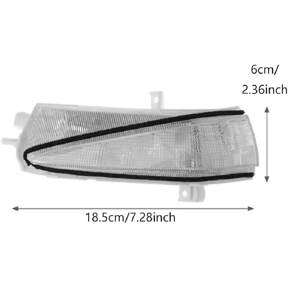 Rear View LED Side Mirror Turn Signal Passenger Side, Car Rearview Mirror Side Marker Light, Compatible with Honda Civic Hybrid 2006-2011 8th