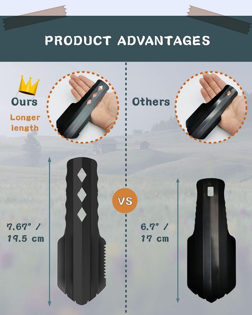 Ultralight Backpacking Trowel Shovel Small Potty Multitool Handle Design Essential Survival for Hiking Camping and Survival