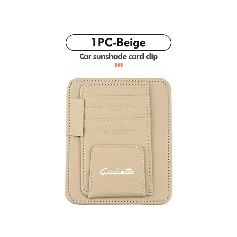 Car Stickers For Alfa Romeo Car Sunshade Storage Bag Card Sunglasses Organizer Holder Accessories For Alfa Romeo GT Stelvio F1 B