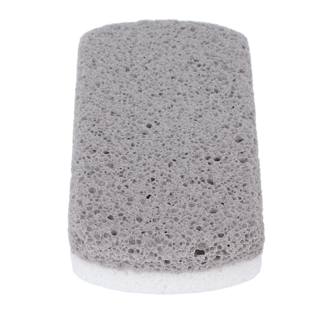 Foot Pumice Stone Double Sided Callus Removers Scrubber Natural Pedicure File Exfoliator for Feet Gray White