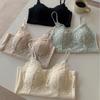 Spring-Summer Sexy Lace Push-Up Spaghetti Strap Vest with Chest Pads and Slimming Bandage Back
