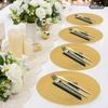 100pcs 33cm/13in Charger Plates Set, Round Charger Plates, Charger Plate for Wedding Party Banquets, Daily Life
