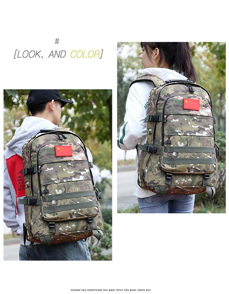 Camouflage Outdoor Backpack for Team Building, Summer Camp, and Military Training