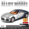 1/24 Bugatti Atlantic Luxus-Sportwagen Legierungsmodell, Simulierter Ton und Licht, Bemalte Innenausstattung, Restaurierte Details, Schreibtisch-Dekorationen