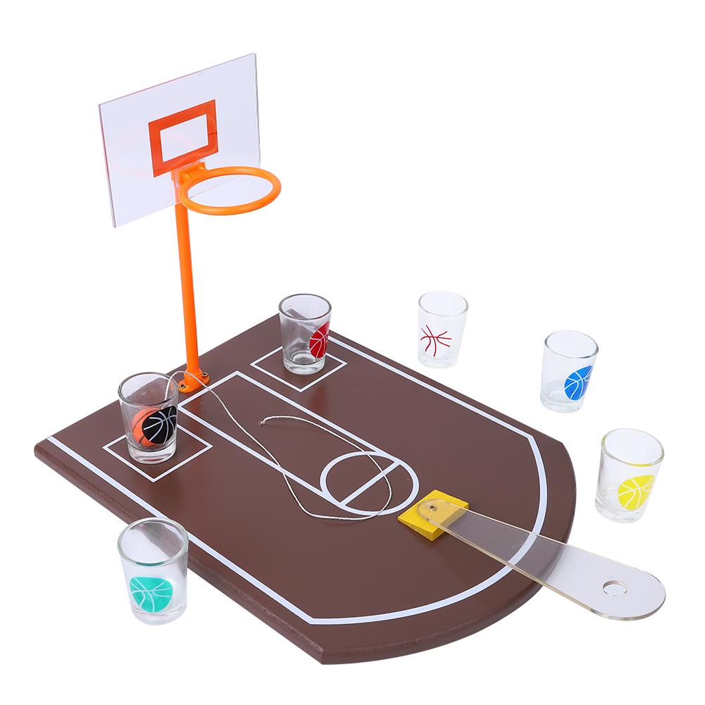 Acrylic Table Basketball Drinking Game Mini Innovative Board Game for Bar Party Entertainment