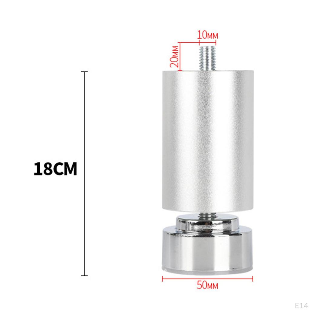 4 Stück Gewinde Bettgestellbeine, Tischfüße, Verstellbare Hochbelastbare Sofa Metallmöbelbeine