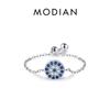 26 Style CZ Heart Flower Infinite Symbol Link Chain Ring 925 Sterling Silver Hearts Adjustable Rings For Women Jewelry