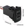 Quick Charging QC3.0 Double USB Power Socket Rapid Charger for Phones Tablets and More For Car Vehicles Adapter