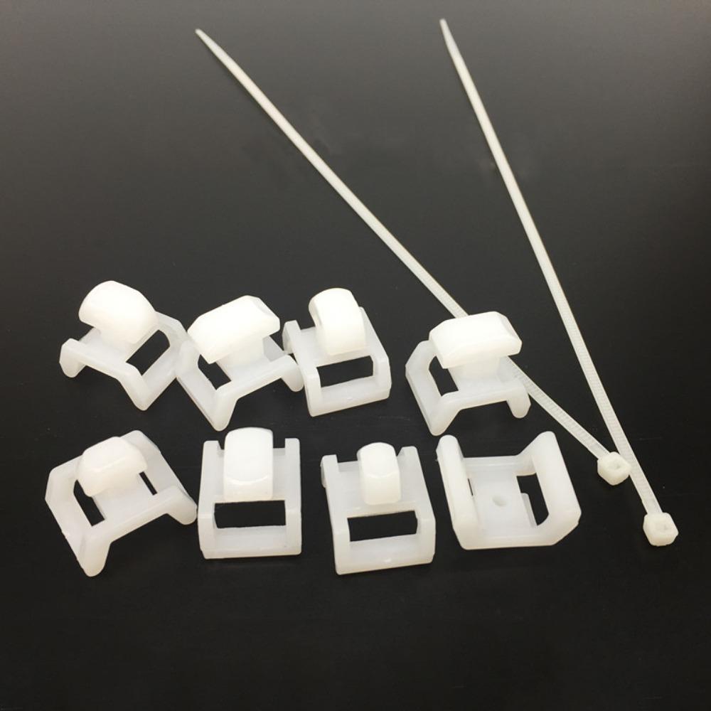 Cable Holder Plastic Fixed Buckle Seat Cable Tie Mounts Holder Cable Clamp Cable Tie Bracket