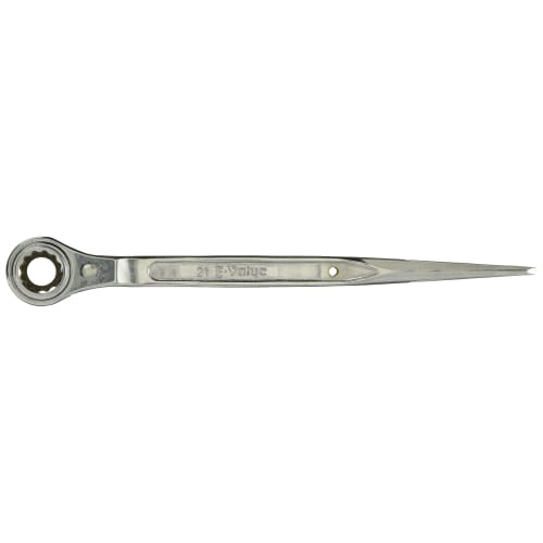 E-Value Double-Ended Ratchet Wrench, Long, 19 X 21mm, ERL-1921