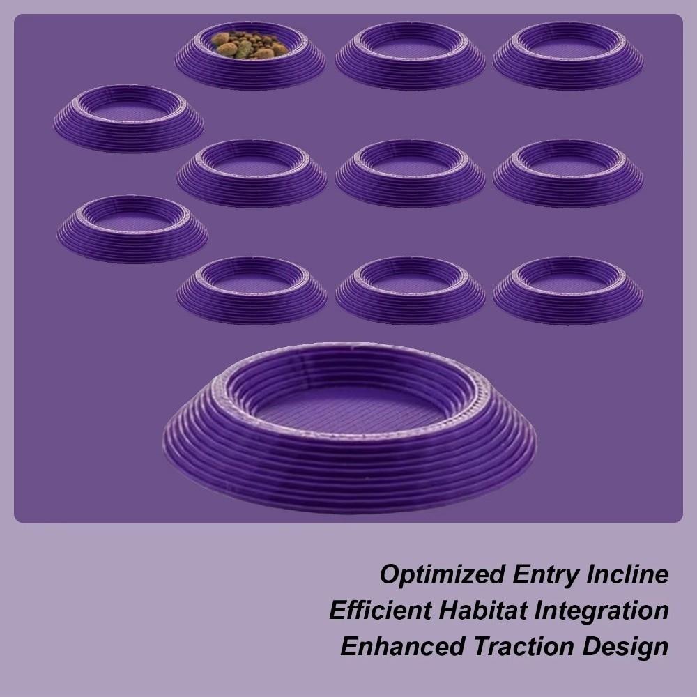 12Pcs New Colorful Dubia Roaches Feeder Bowls Small Size Durable Tiny Feeding Dish Reptile Mealworms Bowl Enclosures