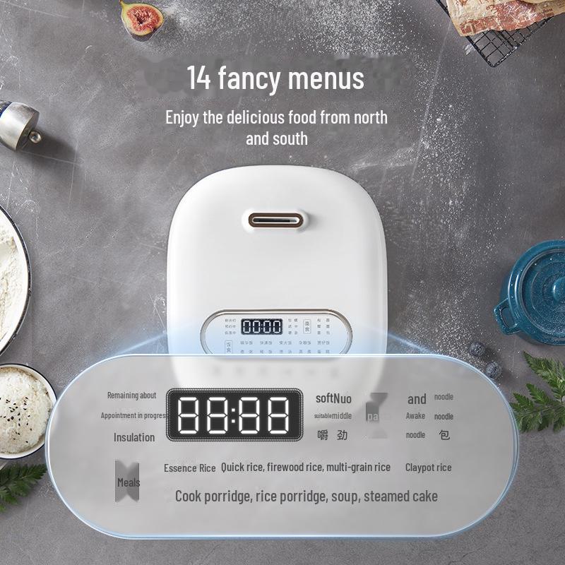 Olla Arrocera Inteligente Multifunción Morphy de 3L y Panificadora con Doble Tanque para Arroz, Sopa y Fideos