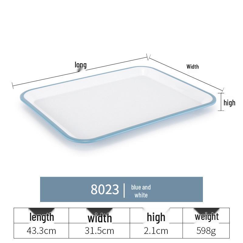 Kaibaiya Rectangular Melamine Tray: Versatile Plastic Tray for Appetizers, Tea, Meals, and Breads