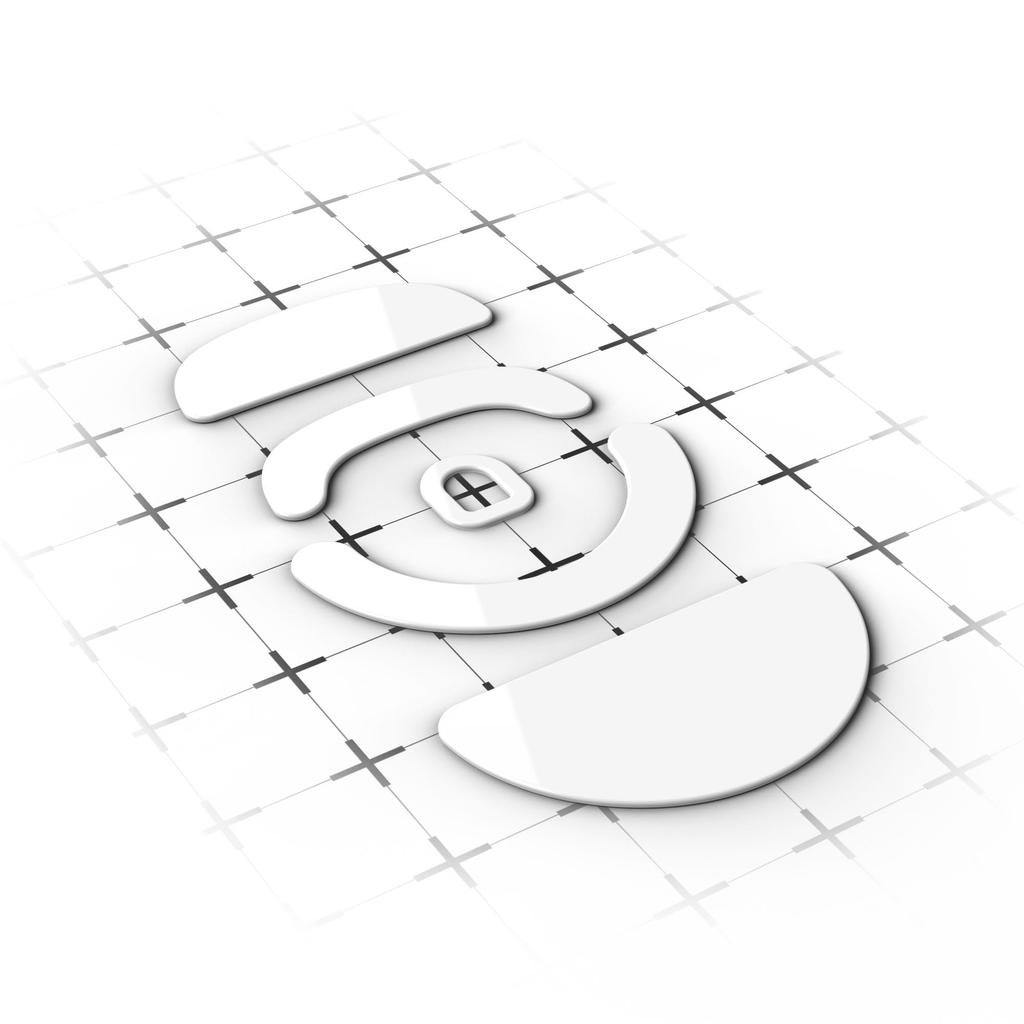 Endgame Gear Mouse Skates, Replacement for XM2 8KXM2we Mouse, White (EGG-XM2-MS1)