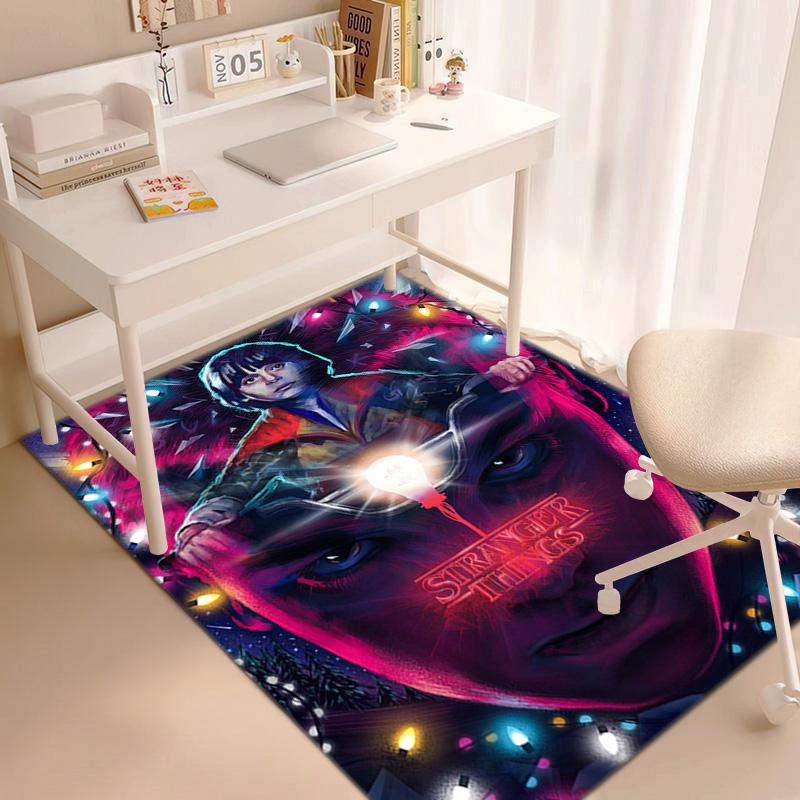 Halloween Horror Horror Theme Stranger Things Carpet Home Living Room Decoration Table and Chairs Anti Slip Door Mat Outdoor Picnic Mat Carpet A21