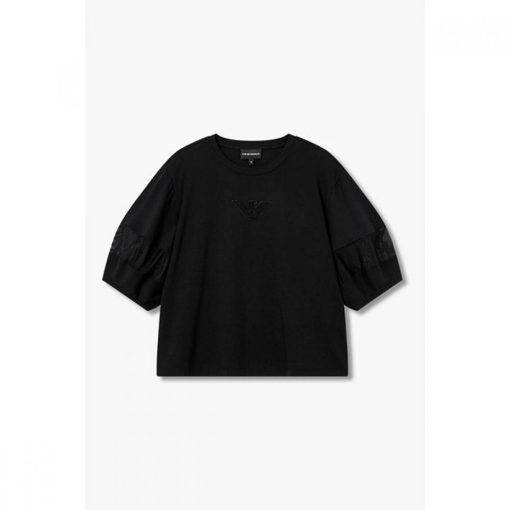 Emporio Armani Women S Sheer PaTch Crew Neck T ShirT A526126526 XS