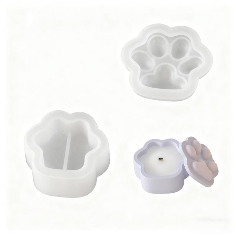 

Cat Unguis Stacking Music Storage Box with Lid Silicone Mold Handsewn Resin Gypsum Candle Cup Dropping Pendant S