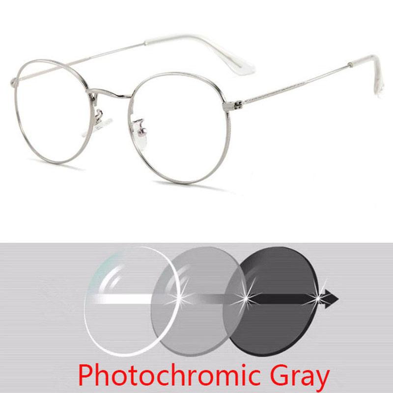 Round Metal Style Option Eye Glasses 3447 Myopia Astigmatism Prescription High Quality Prescription 0 -0.5 -0.75 To -6.0