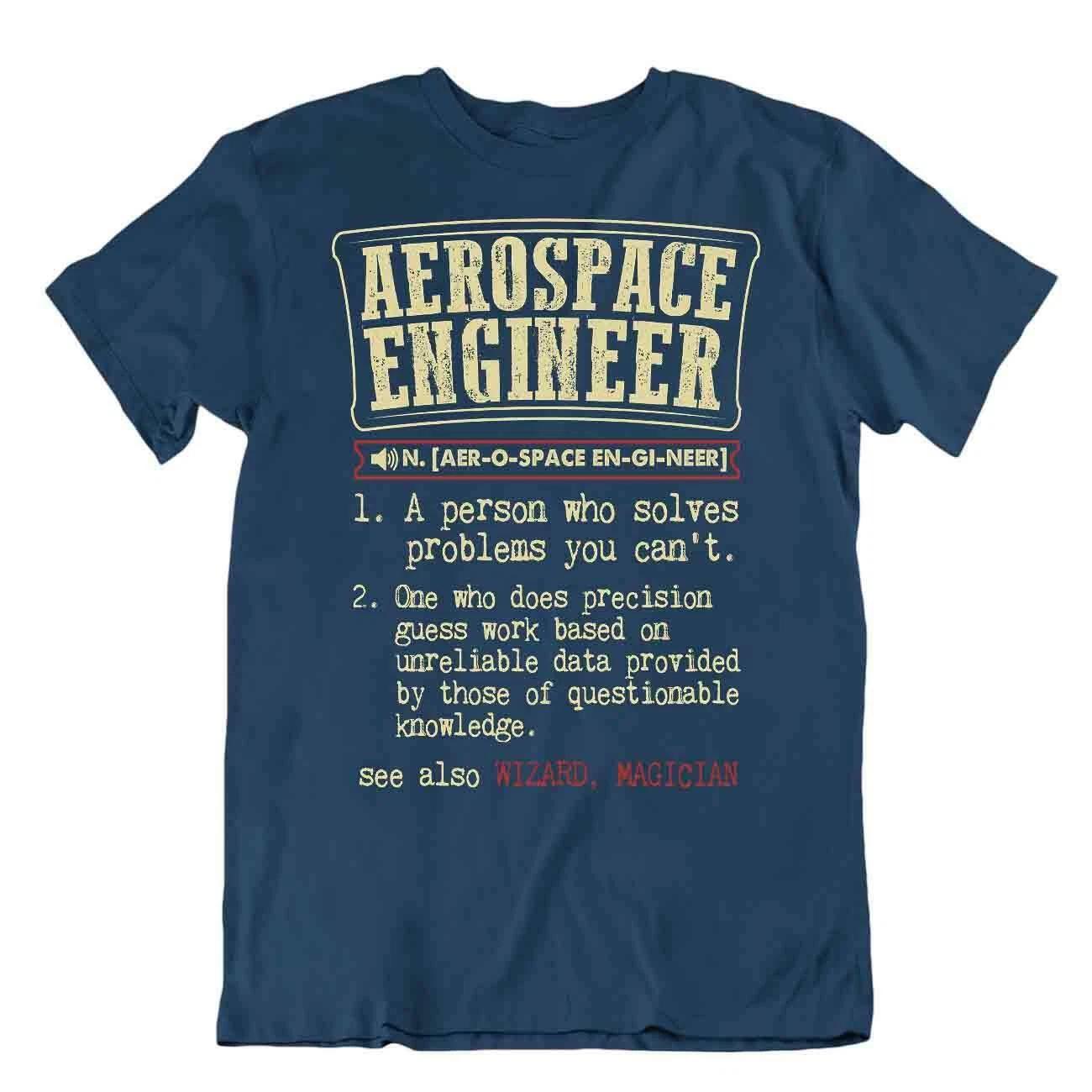 Arospace Engineer T-Shirt Science Physics Tee Funny Unisex Cotton T-Shirt 3XL