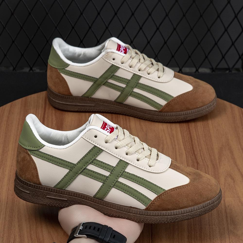 Little White Shoes Men's 2025 Four-season Men's Shoes Casual and Comfortable Lace-up Foreign Trade Men's Shoes