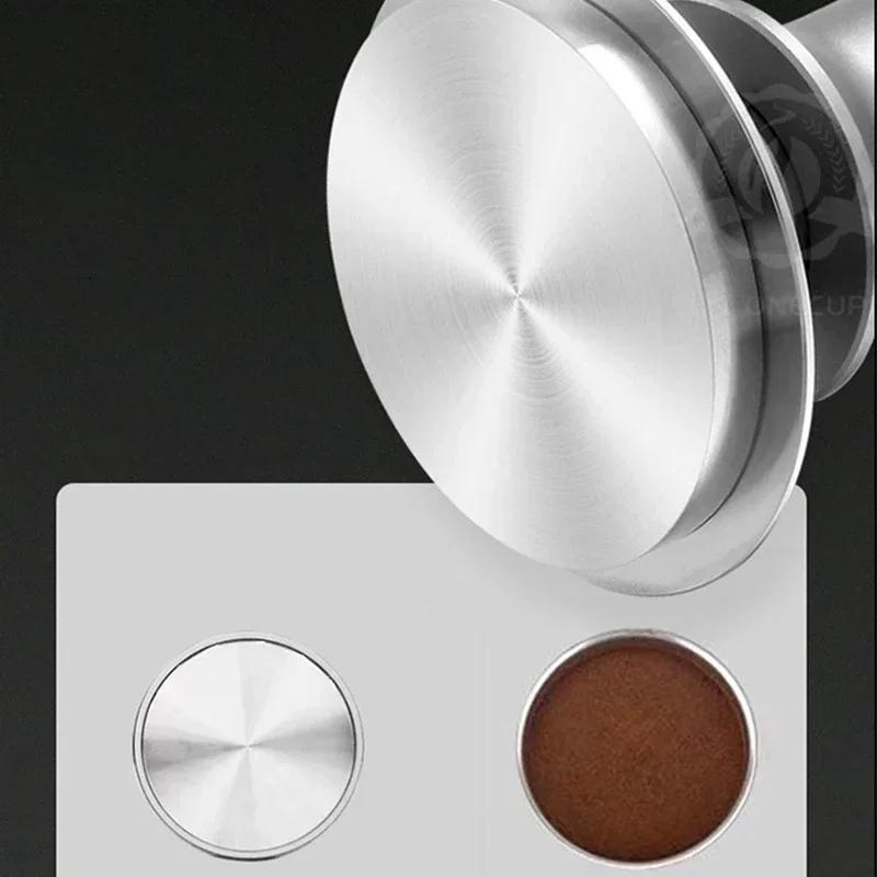 Coffee Tamper Constant Pressure Stainless Steel Coffee Powder Press 51/53/58mm Espresso Distribution Tool with Calibrated Spring