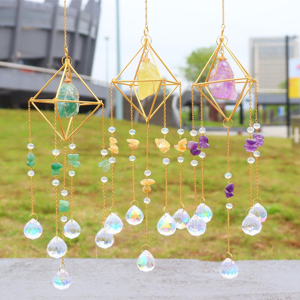 Hanging Sun Catcher Creative Light Catching Wind Chime Versatile Rainbow Maker Ornament for Wedding Decoration