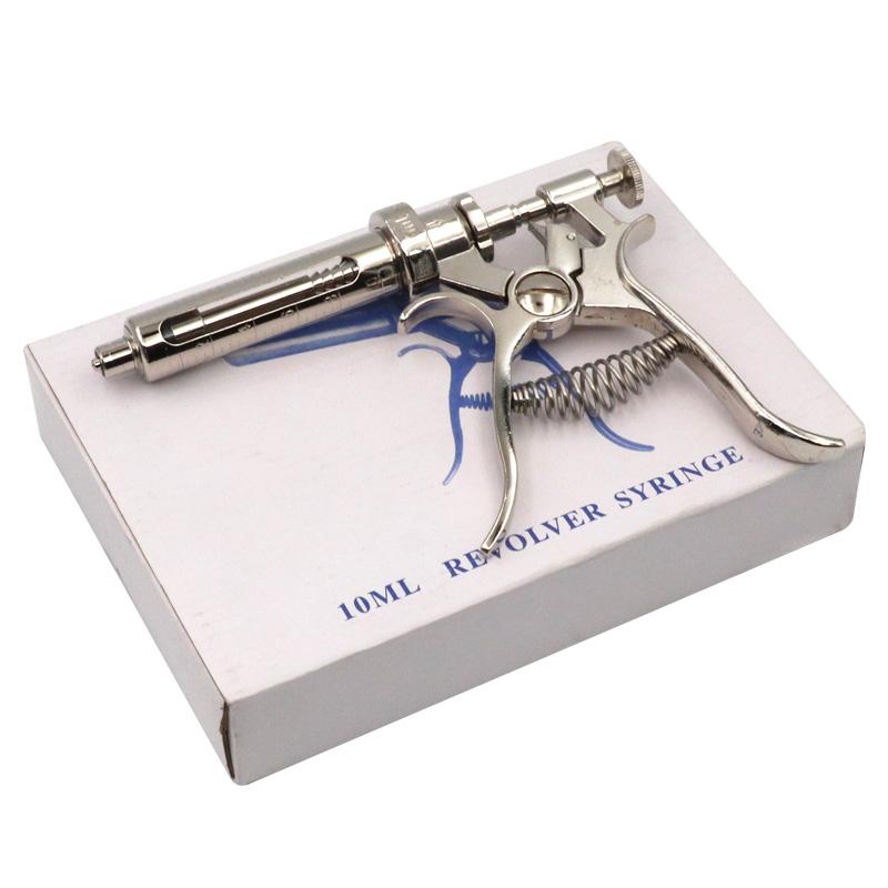 1 buc 10/20/30/50ml Seringă Automată Veterinar Injector Continuu Injecție Vaccin Metal pentru Animale de Fermă Porc Taur Oaie