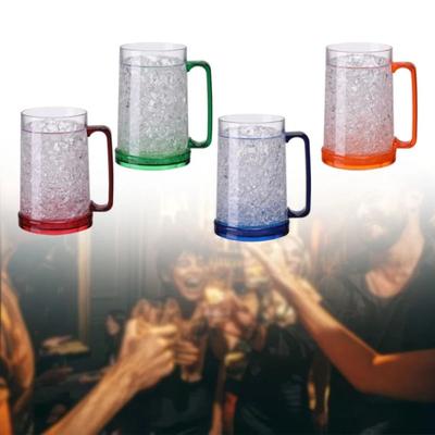 Gel Gefrierschrank Eis Bierkrug Doppelwandige Bierbecher Trinkgläser Kühlung Weinbecher Home