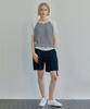 IHR High-Rise Linen Shorts / Navy