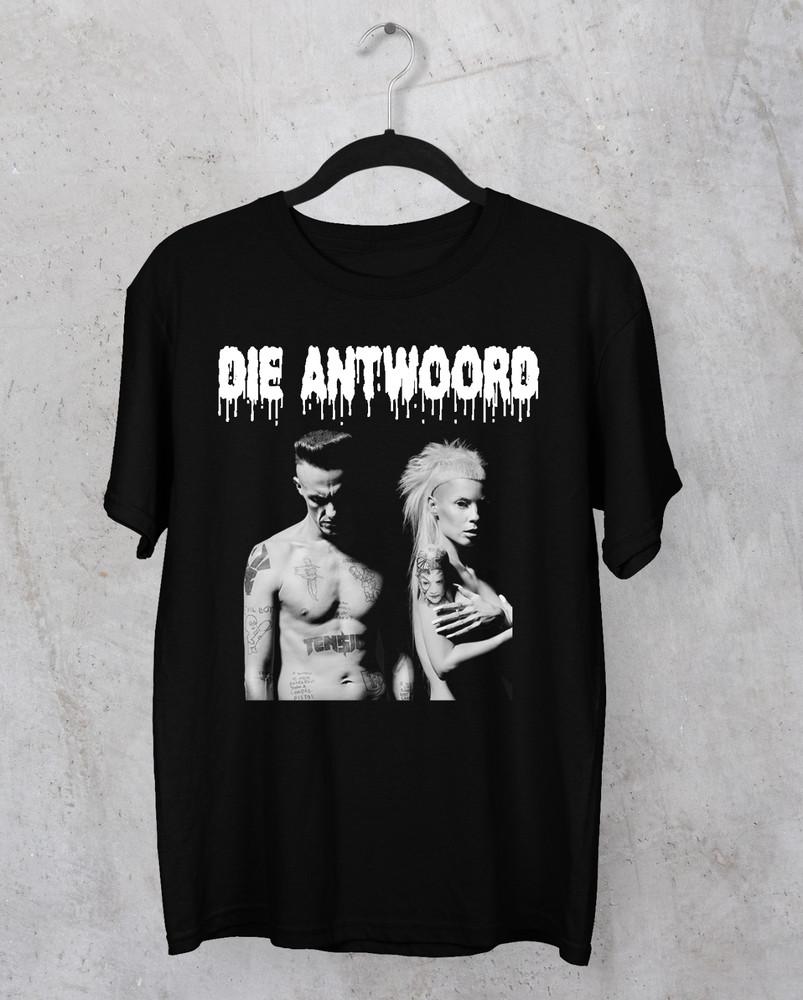 Halloween die antwoord band poster tshirt black unisex all sizes s5xl