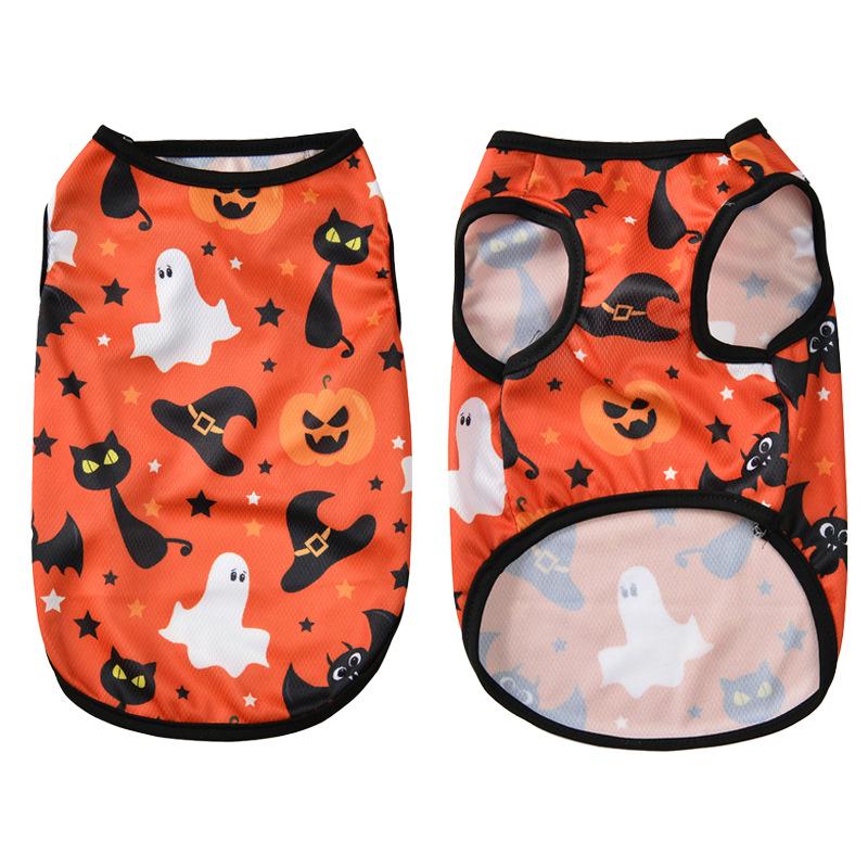 Pet Halloween Summer Vest: Spider, Devil, Pumpkin Designs