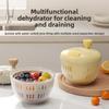 1 Stück Obst- und Gemüse-Dörrgerät Küchen-Dörrgerät Manuelles Abtropfgestell Abtropfkorb Geeignet zum Abtropfen in der Küche