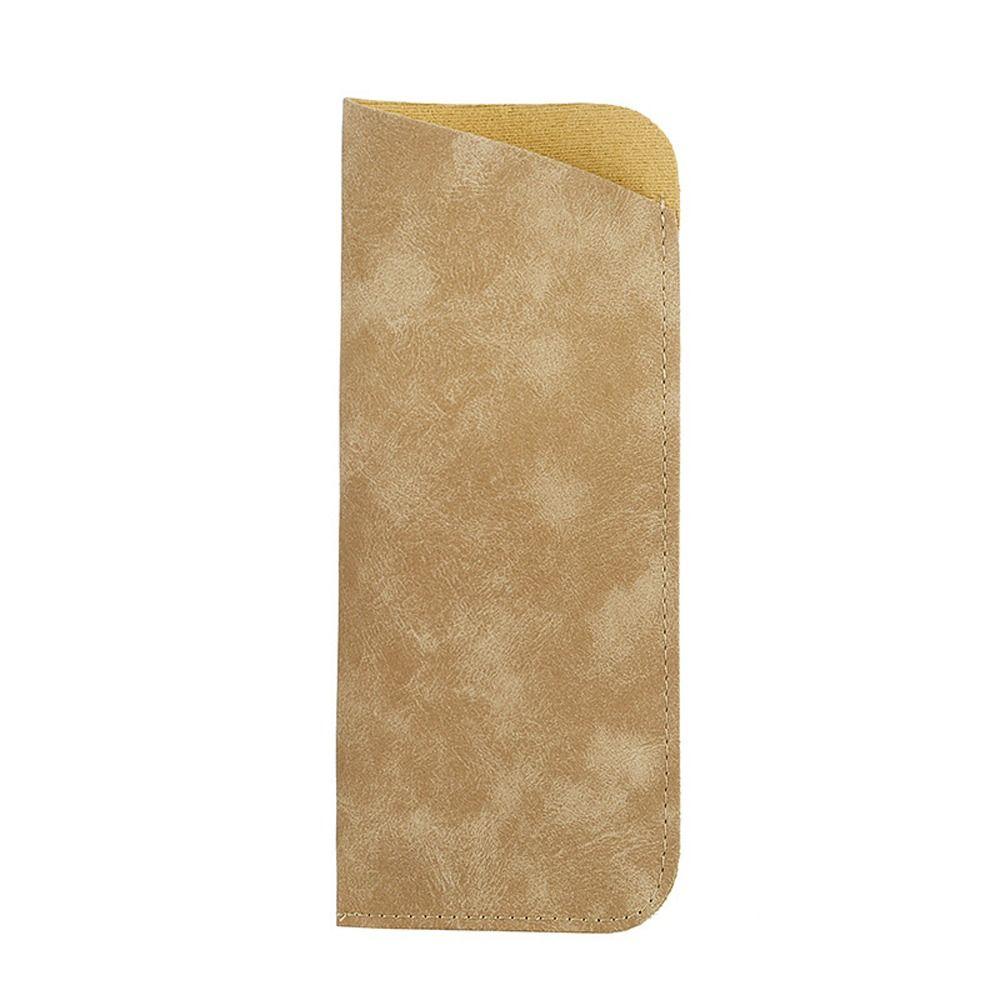Covered Sunglasses Bag Velvet Lining Eyeglasses Holder PU Leather Glasses Bag  Jewelry Packing