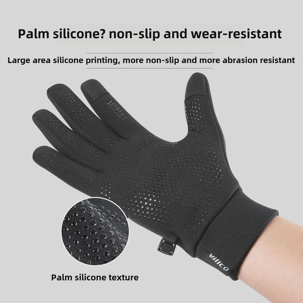 Winter-Touchscreen-Handschuhe für Damen und Herren, rutschfest, thermisch, für Laufen, Radfahren und Skifahren