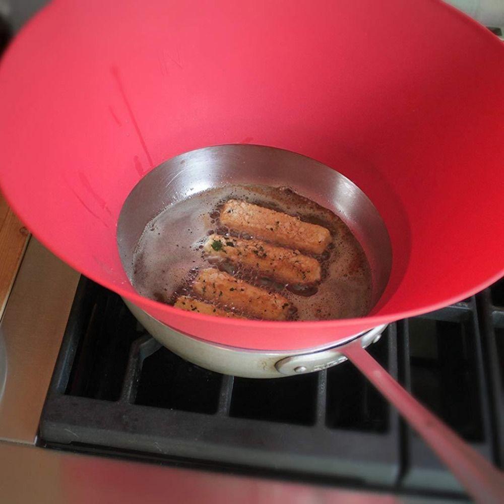 New Silicone Splash Pot Lid Splash-Proof Round Anti-Overflow Cover Multifunctional Foldable Splash Oil Cover Pan