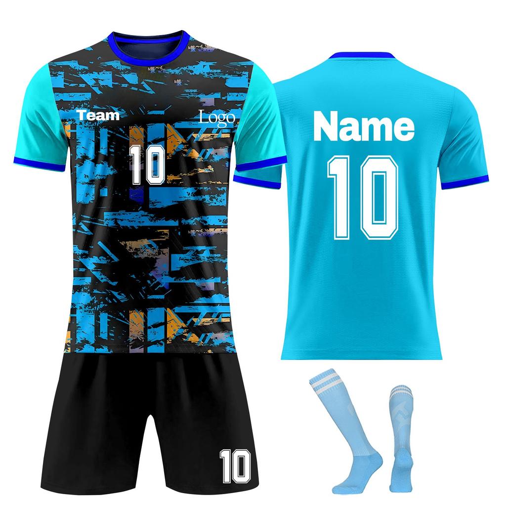 Personalised Shirts Kit Mens Girls With Name Number Custom Football Jerseys For Boys Training Suit