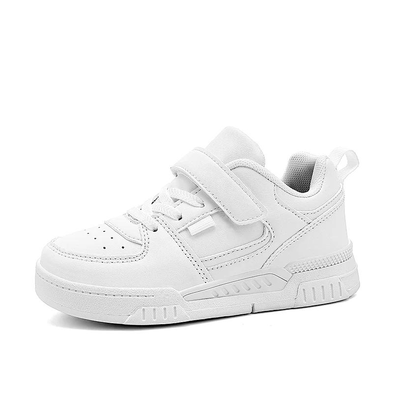 Childrens Board Shoes 2025 Casual Leather Flat Daily Wear for Boys Girls All Seasons Comfortable Breathable Walking Shoes