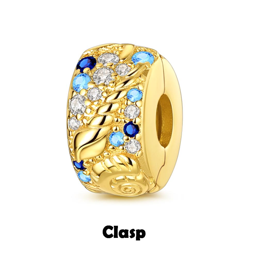 Copper Metal Silicone Spacer Stopper Clip Charm Bead Components Chamilia Bead Components Compatible With Authentic Original Necklace Bracelet High